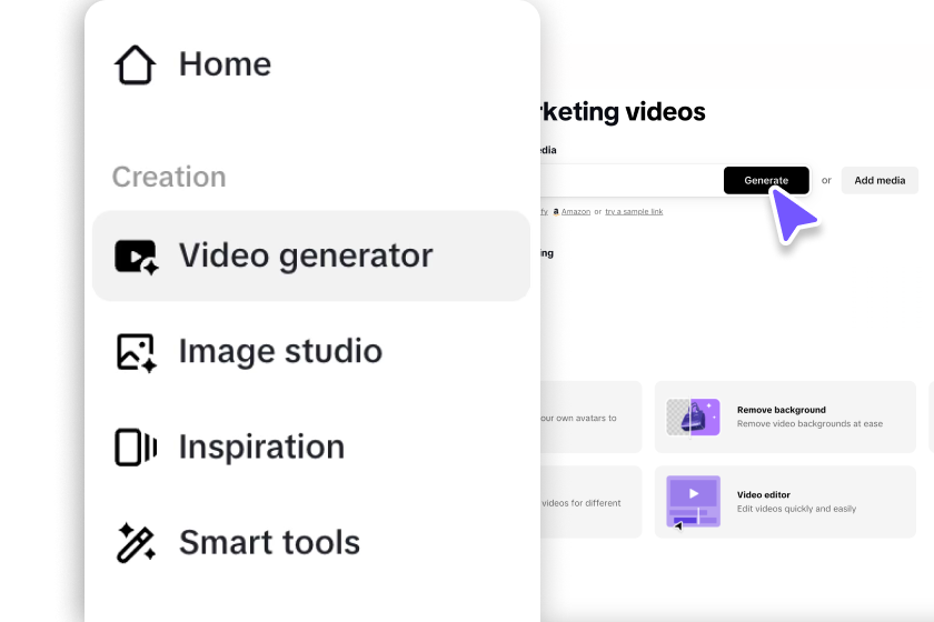 Hozzáférés a videógenerátorhoz